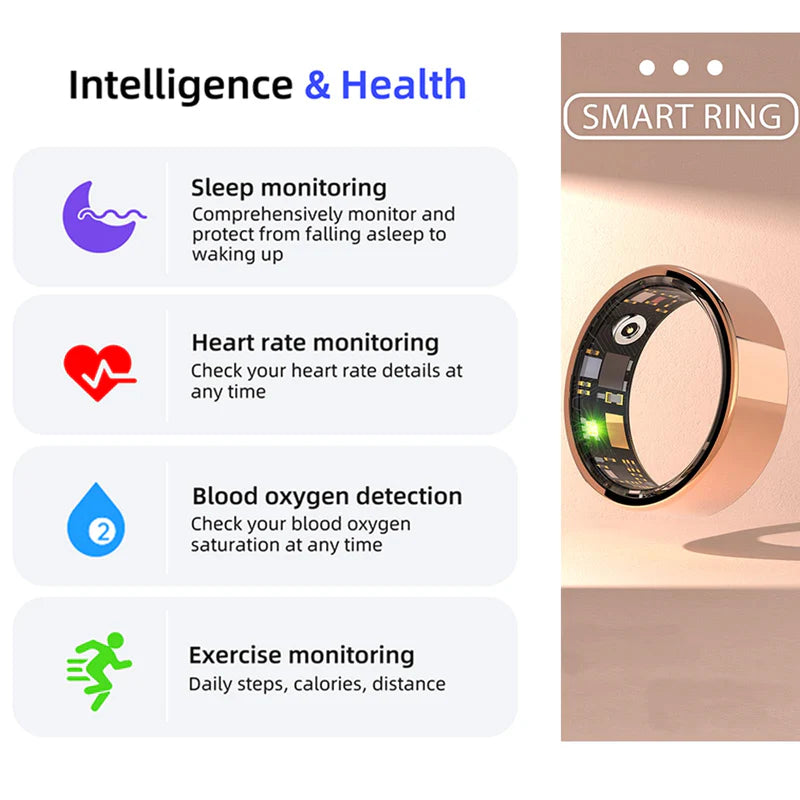 Health & Fitness Tracking Smart Ring