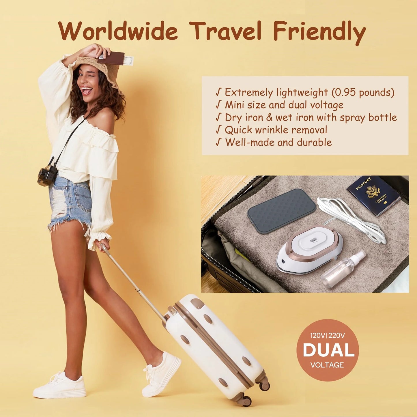 Portable Travel Foldable Iron