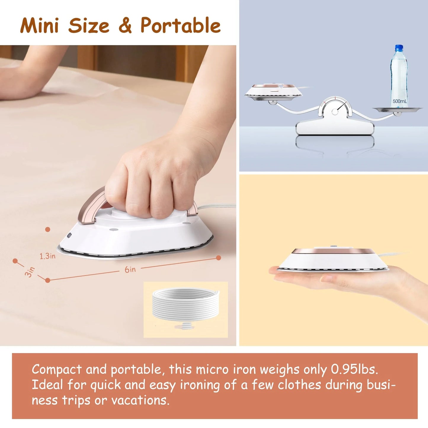 Portable Travel Foldable Iron