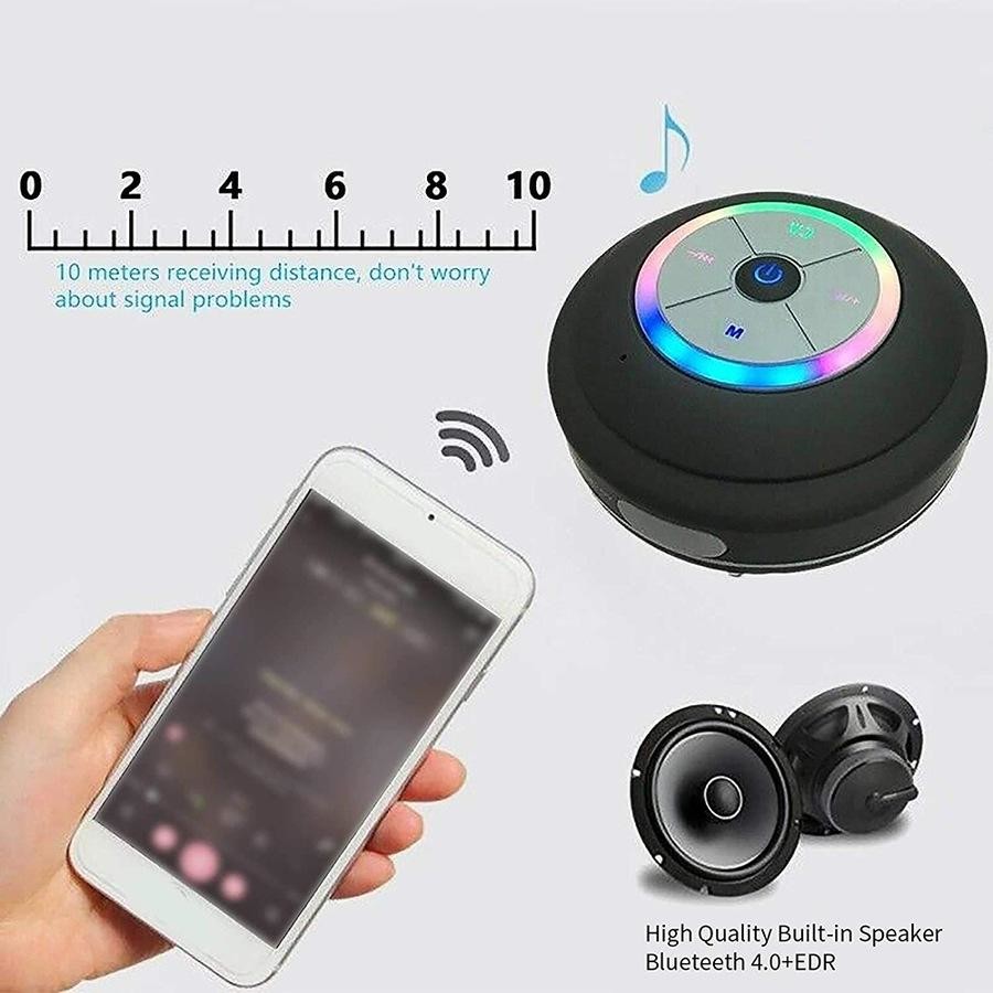 Waterproof Suction Bluetooth Speaker
